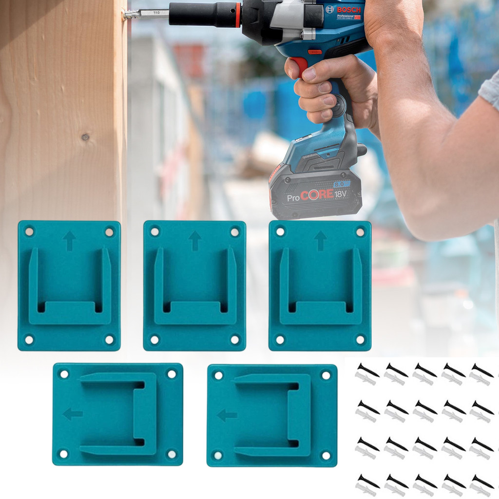 Suporte De Ferramentas Ou Bateria Para Makita 18V Mount Wall Drill Holders Dock Hanger Com Parafusos (Sem Ferramenta ,)