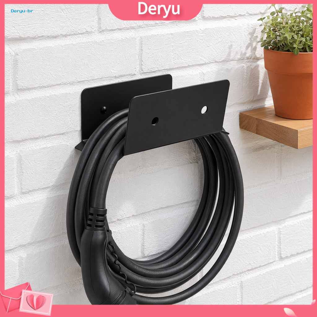 Tidy Wire Management Ev Cable Holder Durable Stainless Steel Vehicle Wall Mount Charger Bracket Space-saving Thick Organ
