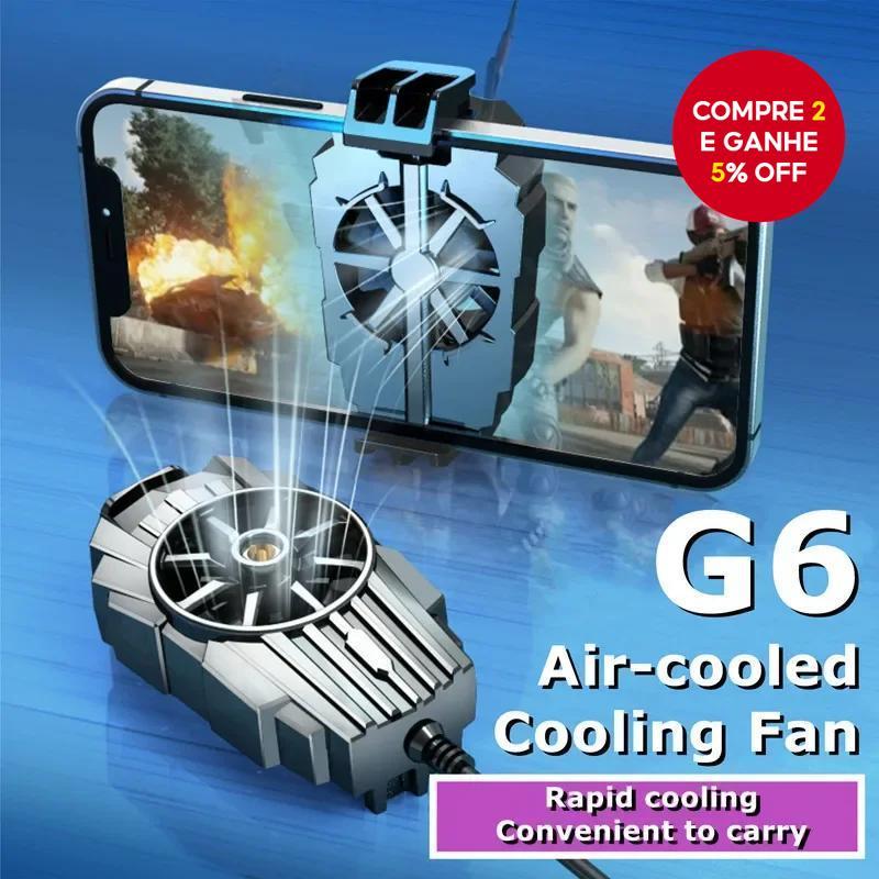 G6 Celular Ventilador Clipe Cooler Turbo Silencioso Suporte para Jogo em Silicone Mudo para iPhone Xiaomi Huawei