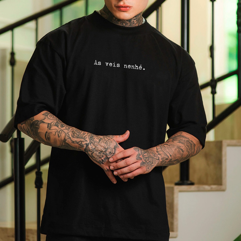 Camiseta Oversized Camisa StreetWear As Veis Nenhé Envio Imediato Malhão Premium OVER-283