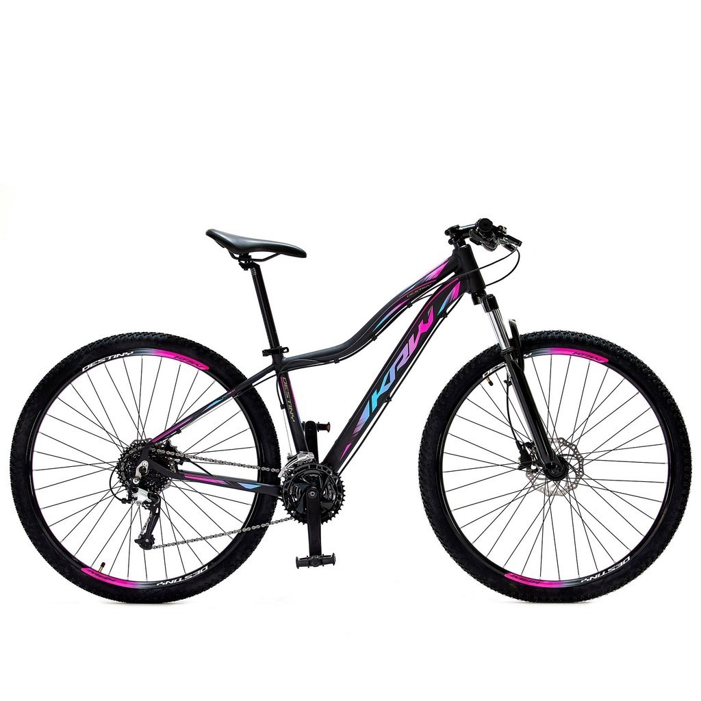 Bicicleta Aro 29 KRW Destiny Alumínio Shimano TZ 24 Vel Freio Hidráulico SX6