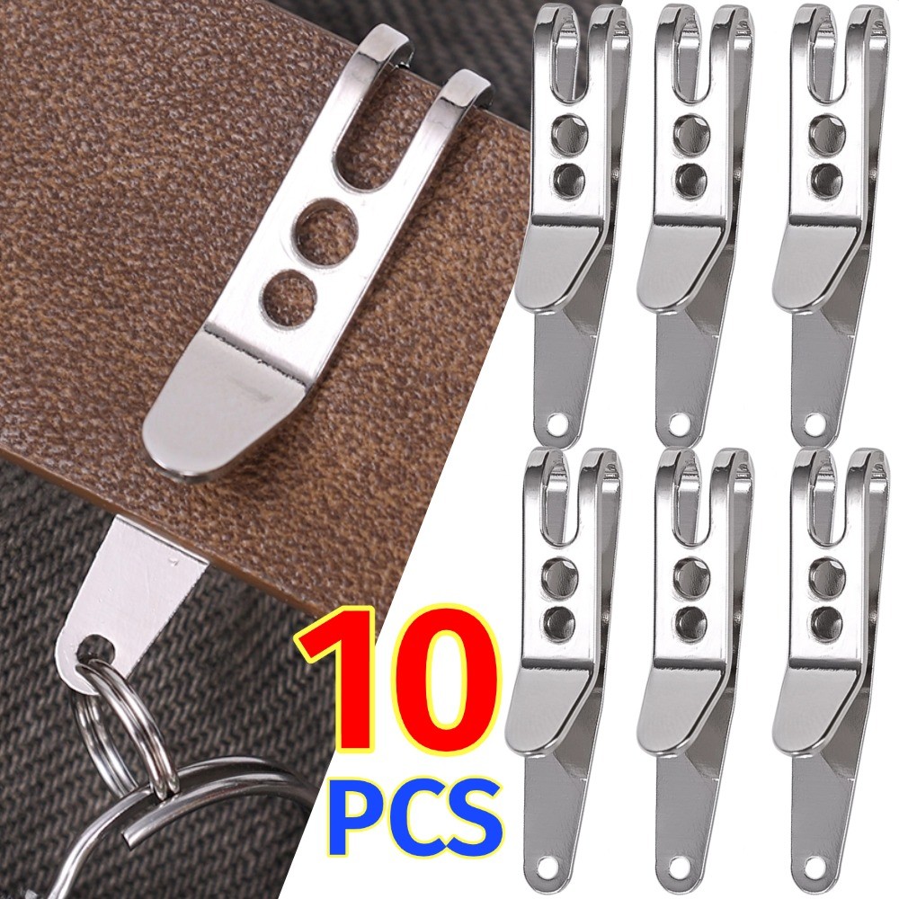 EDC Portátil Mini Clipes De Bolso Prata Liga Zinco Cinto Mosquetão Fivelas Chave Metal Sacos Ao Ar Livre Braçadeira Susp