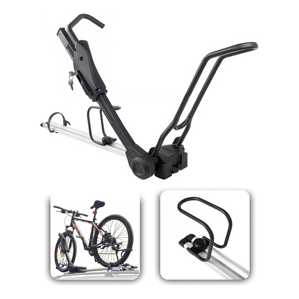 Transbike Suporte Teto Para Bicicleta Bike Universal Bipartido Alumínio De Carro