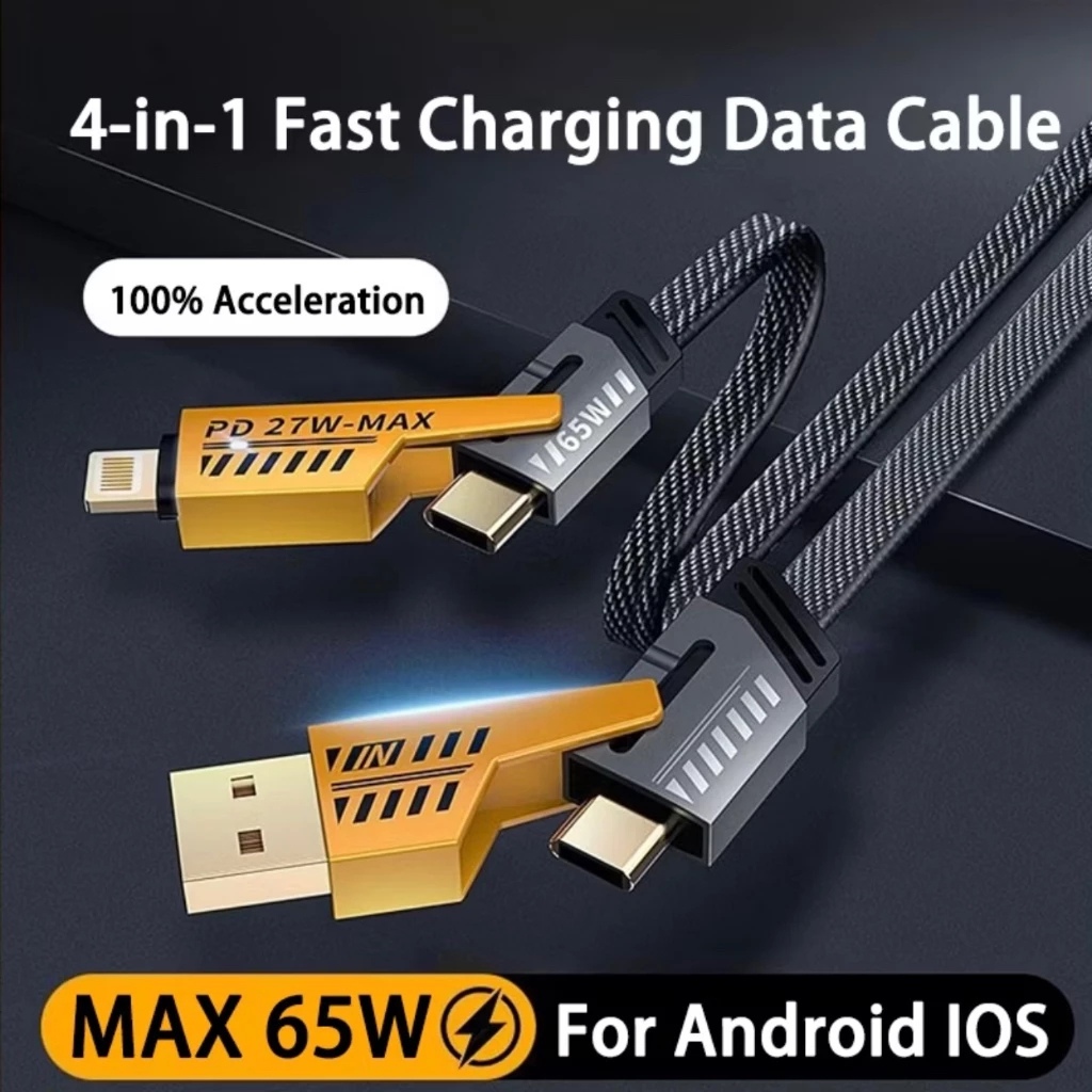 Cabo De Carregamento Rápido De 65W MODELO:PEI-J80 Para Carregador Tipo C/ Usb Android/ iphone