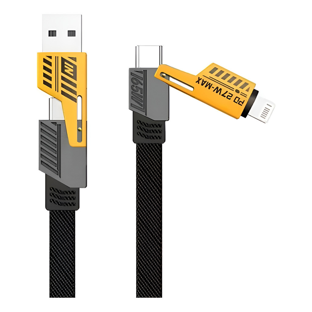 Cabo Usb 4 Em1 65w Rápido Para iPhone Tipo C Cabo Carregador