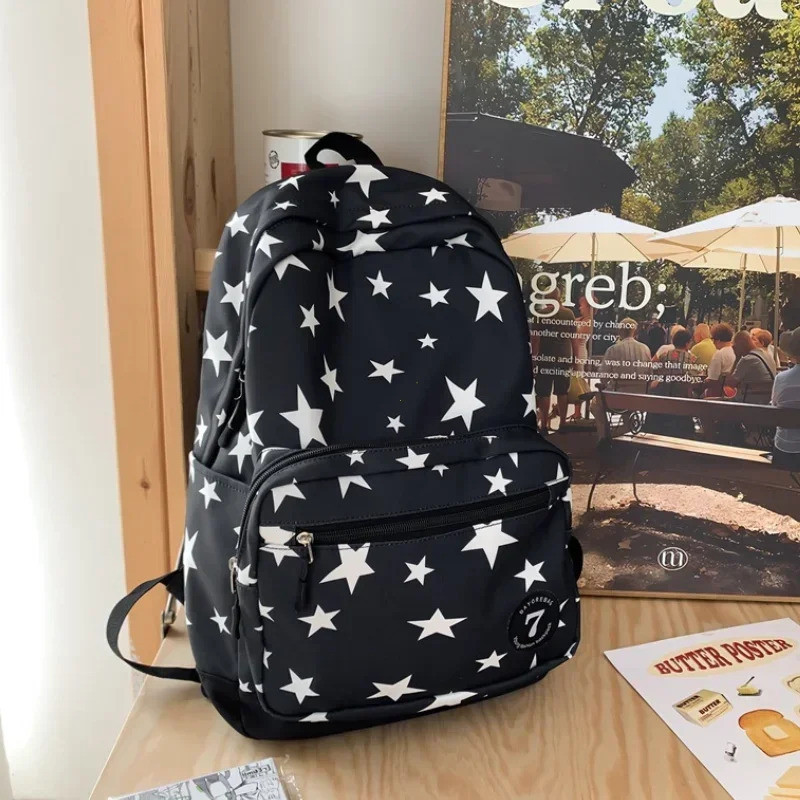 Star Backpack for Women Men 17 Inch Star Laptop Backpack College Bag Cute Travel Backpack Student To School Casual