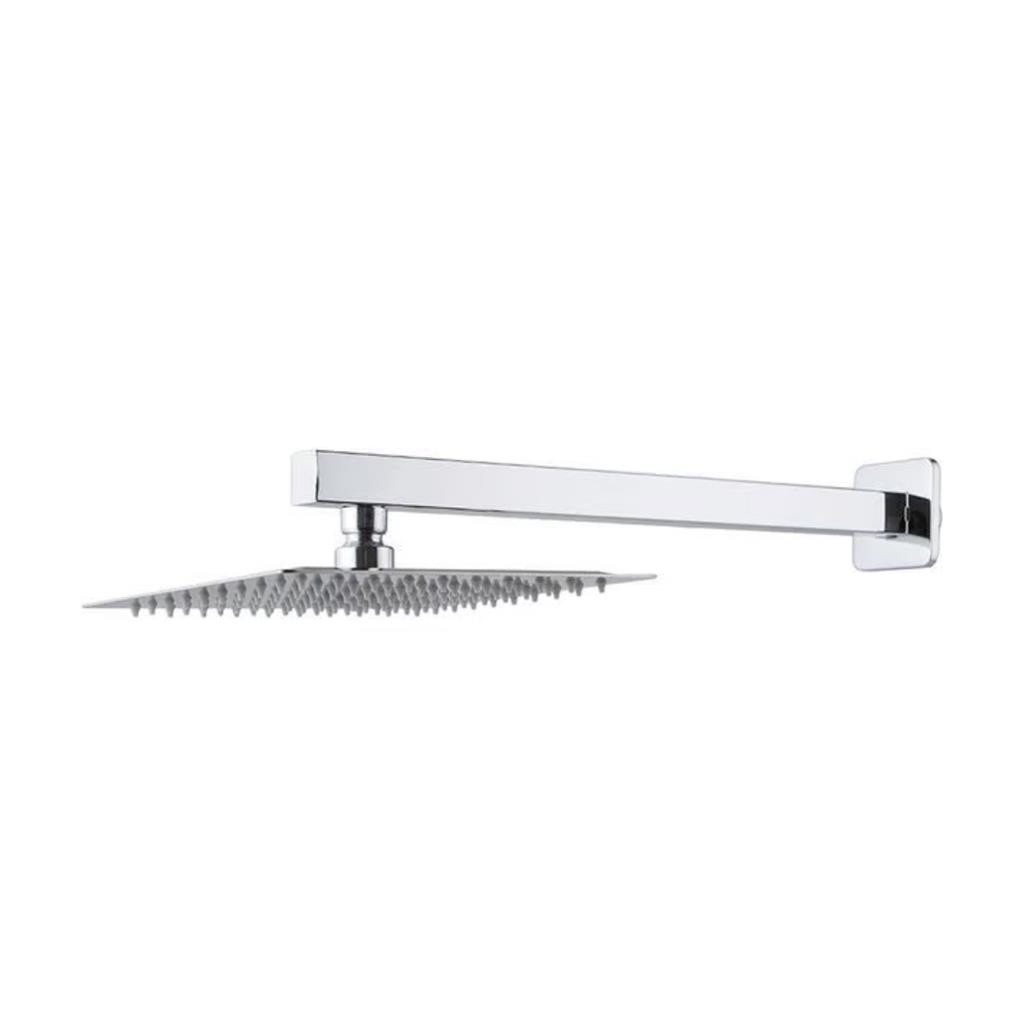 Ducha Quadrada Slim 20x20 Square De Inox Com Tubo E Canopla