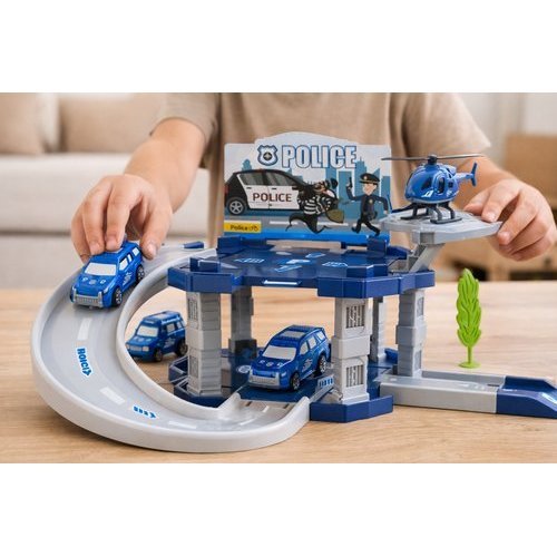 Brinquedo Educativo Estação Policial Veículos Figuras Interativas Infantil