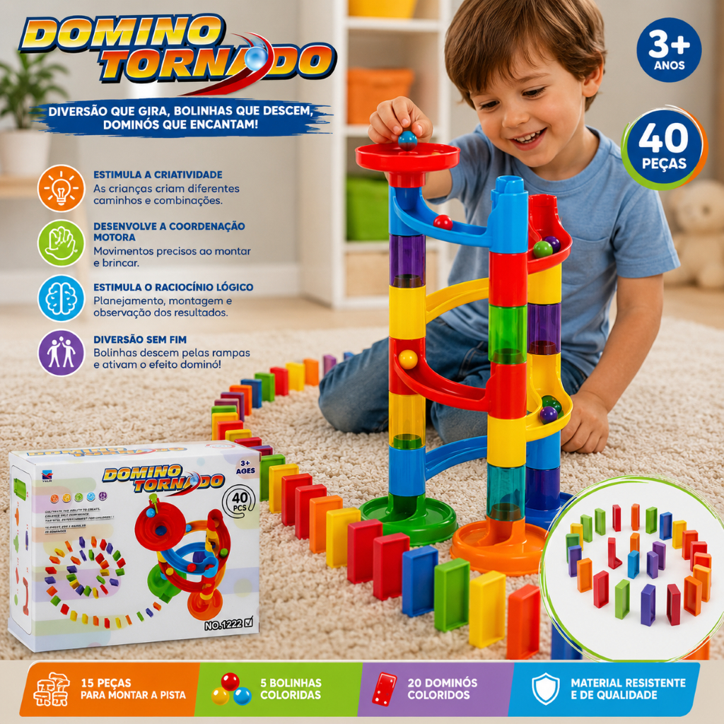 Brinquedo Labirinto Tornado Pista Multicolorido Educativo Infantil Diversao Interativa