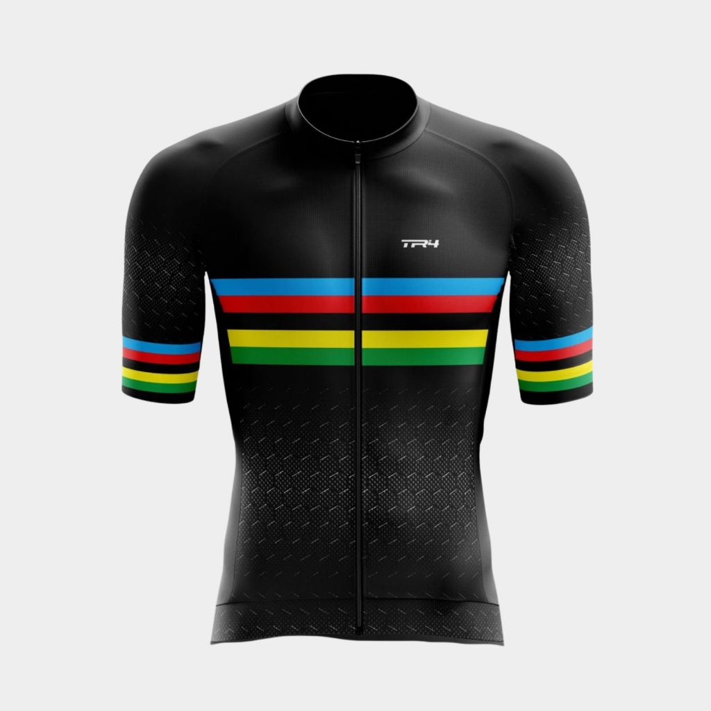 Camisa Ciclismo Masculina Camiseta Manga Curta Zíper Total Bolsos Roupa Bike Pedal Mtb