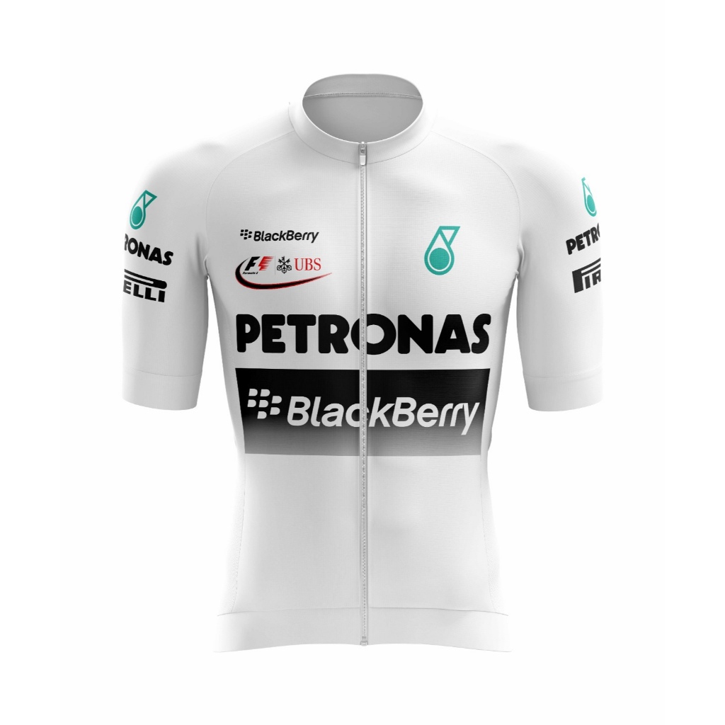 Camisa Camiseta Ciclismo Zíper Total Premium Manga Curta Proteção Uv Roupa Bike Pedal Speed Petronas