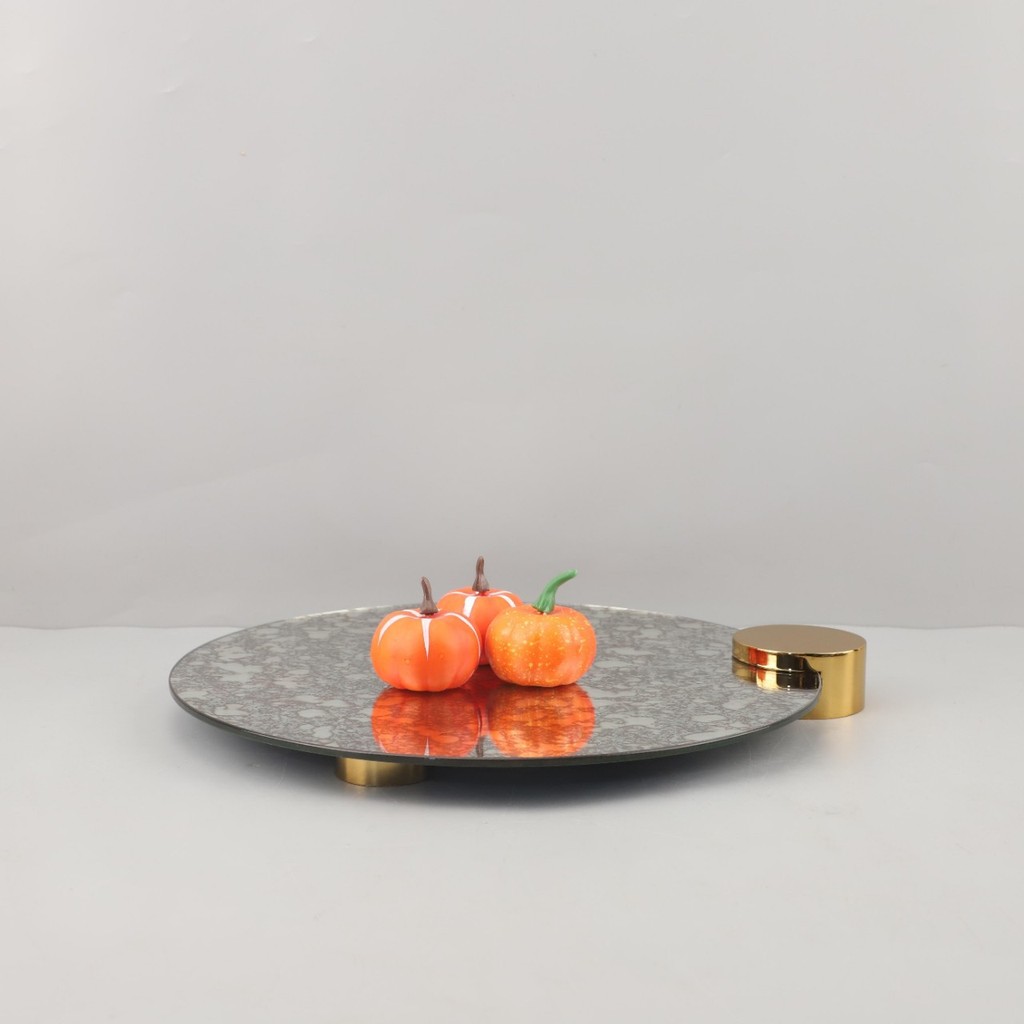 Modern minimalist geometric glass aroma diffuser decorative tray, fruit plate, art ornament, coffee table, living room s