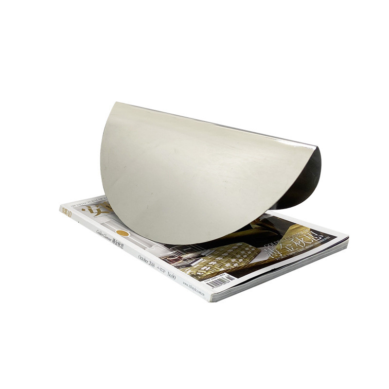 Simple modern long-shaped fruit tray, table and coffee table desktop creative metal mirror decorative storage ornament t