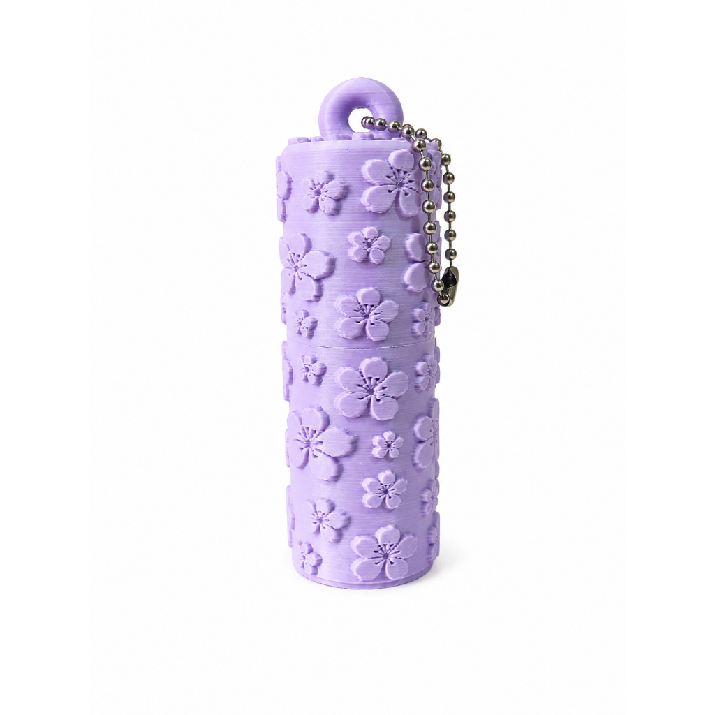 Porta Lip Balm Chaveiro Organizador para Bolsa, Mochila e Nécessaire | Sakura