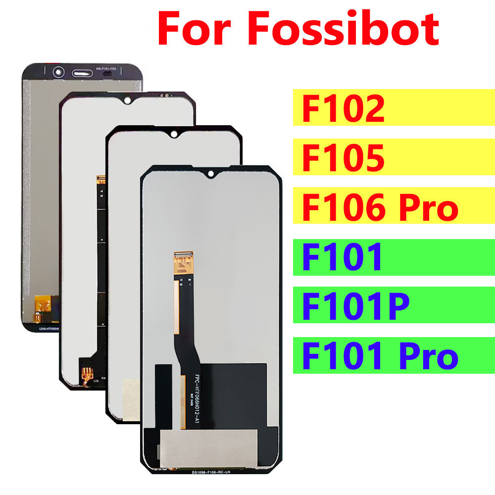 Compatível com a substituição da tela LCD frontal do Fossibot F105 F101 F102 e o display touch F101P F106 Pro IZMM.