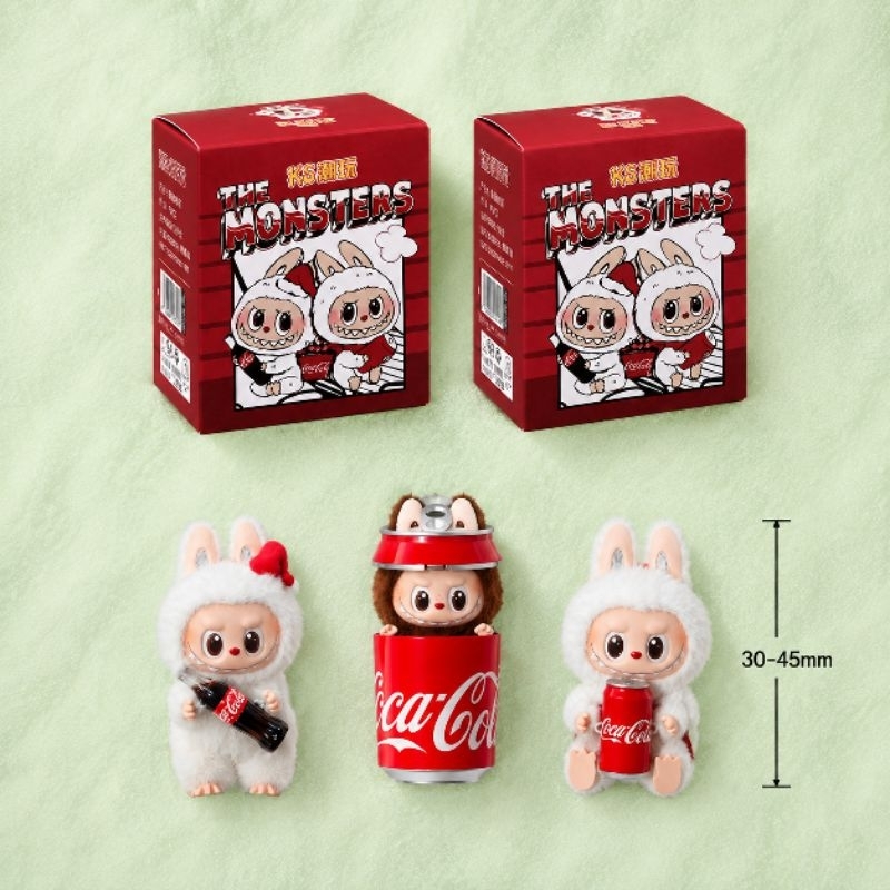 Caixa Cega Surpresa Misteriosa Mini Bonequinho Labubu Coca Cola