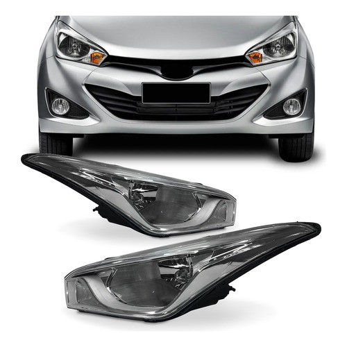 Farol Dianteiro Hyundai Hb20 2012 2013 2014 2015 2016 2017 2018 2019 Lado Direito Passageiro