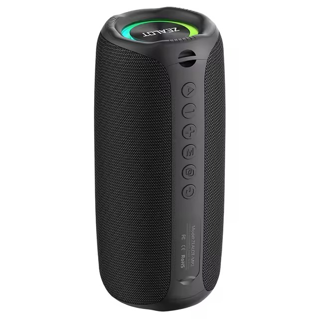ZEALOT MP2 Caixa De Som Bluetooth 5.4 20w Prova Dágua Ipx4 Led Rgb Potente