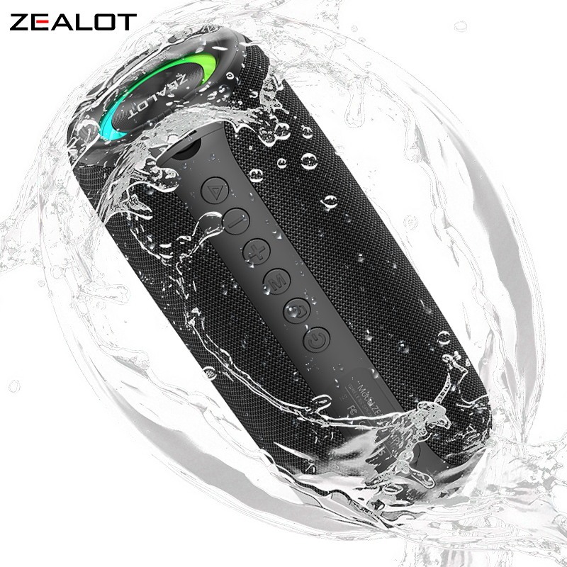 【Saída do Brasil】ZEALOT Caixa de Áudio MP2 20W | 3600mAh, BT5.4, 3.7V, 2×φ52mm Alto-falante Externo,#caixa de som blueto