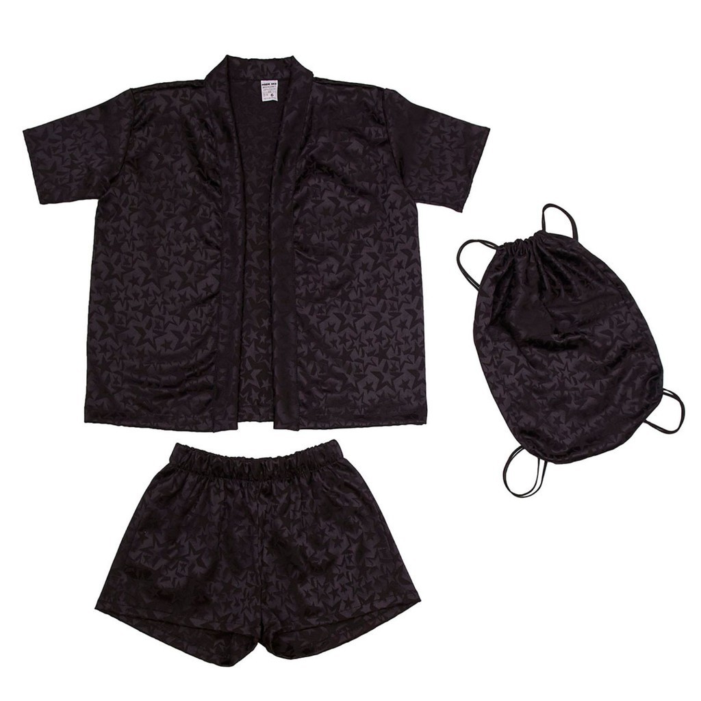 Kit Com Três Peças Estampado Com Estrelas Pretas
