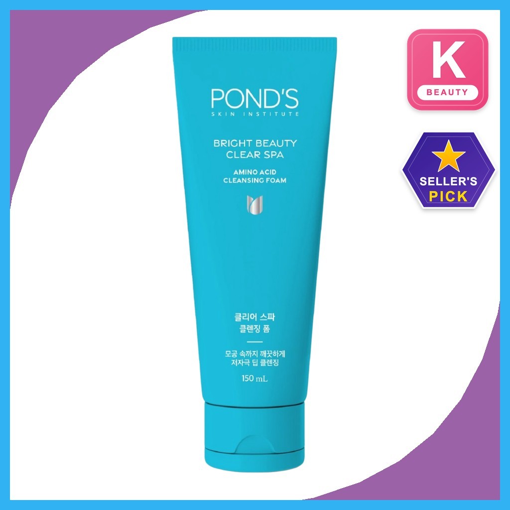 [Pond's] Espuma De Limpeza De Aminoácidos Bright Beauty Clear Spa 150ml 1 Unidade/Lavagem Facial Coreana/Limpador Hidrat