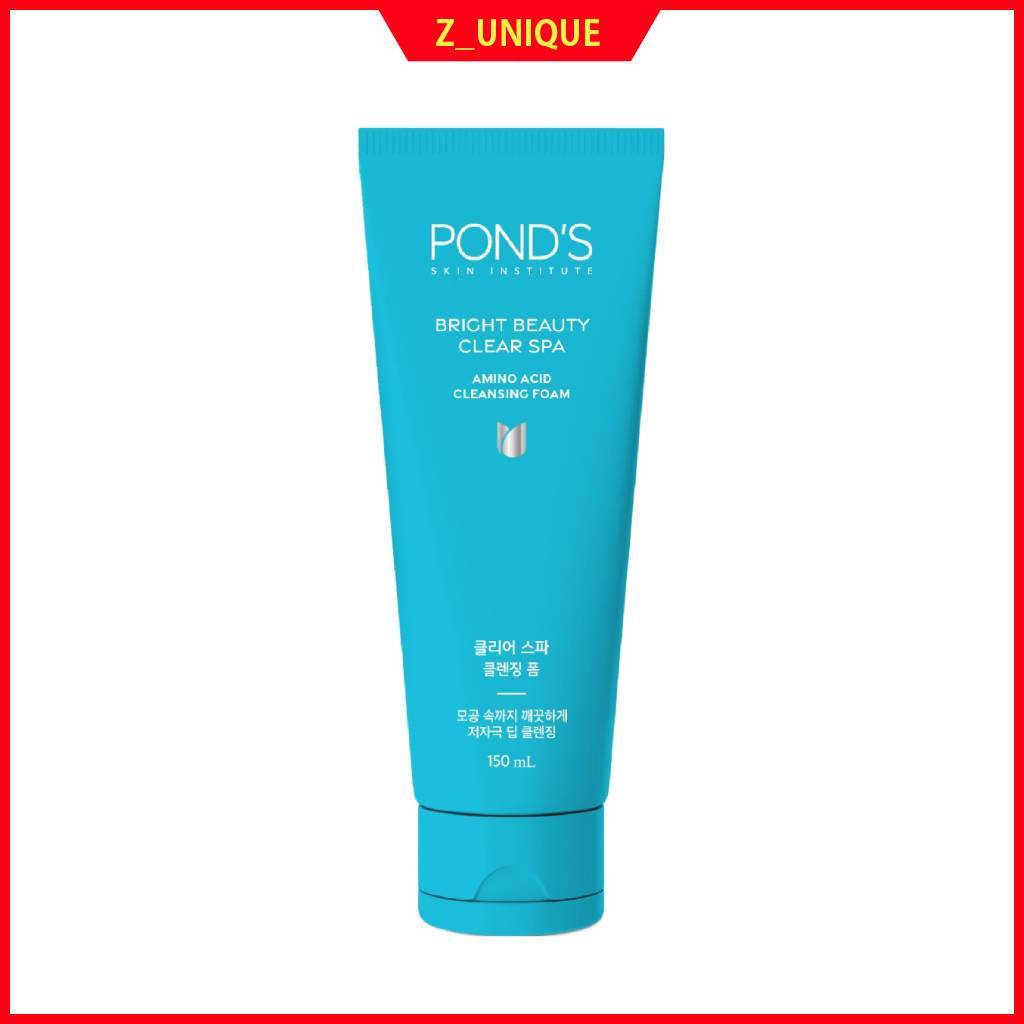 Ponds Bright Beauty Clear Spa Espuma De Limpeza De Aminoácidos 150ml | Protetor Solar E Removedor De Maquiagem Para Profunda Complexo De 17 Lavagem Facial Com Baixa Irritação