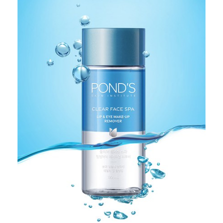 Removedor De Maquiagem Labial E Olhos POND'S Clear Face Spa 120ml , 1 Unidade