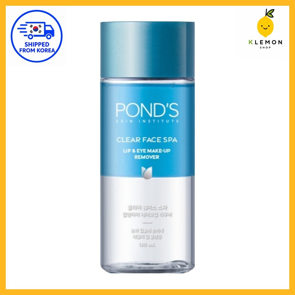 [Corea] POND'S Clear Face Spa Removedor De Maquiagem Para Lábios E Olhos , 120ml , 1 Unidade/Com Fórmula Suave Coreana