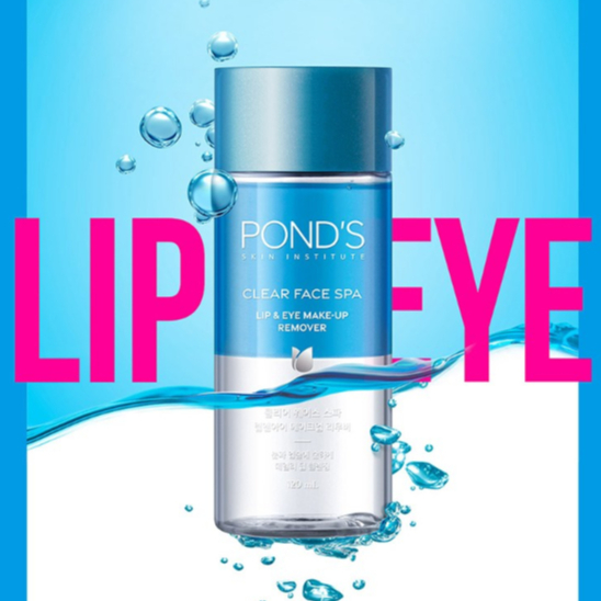 POND'S Clear Face Spa Removedor De Maquiagem Para Lábios E Olhos 120ml 1ud