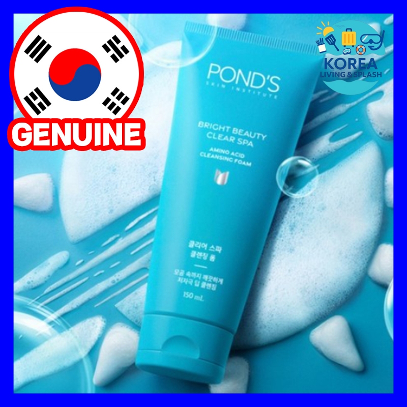 Ponds Bright Beauty Clear Spa Espuma De Limpeza De Aminoácidos 150ml x2 Limpador Diário Suave