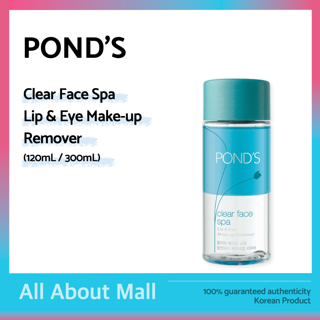 [POND'S] Removedor De Maquiagem Para Lábios E Olhos Clear Face Spa (120mL/300mL)