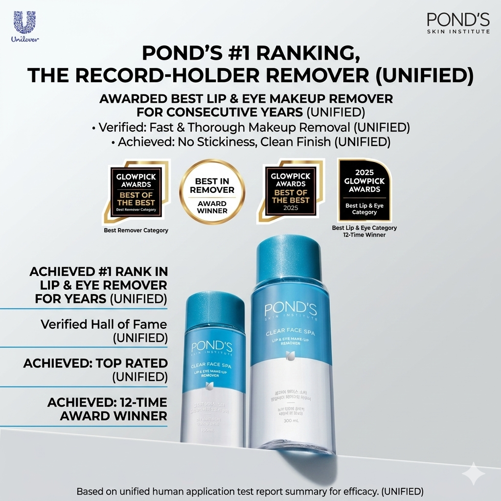 POND'S Demaquilante para Olhos e Lábios Clear Face Spa 120ml (1+1 Conjunto Especial) K-Beauty-226