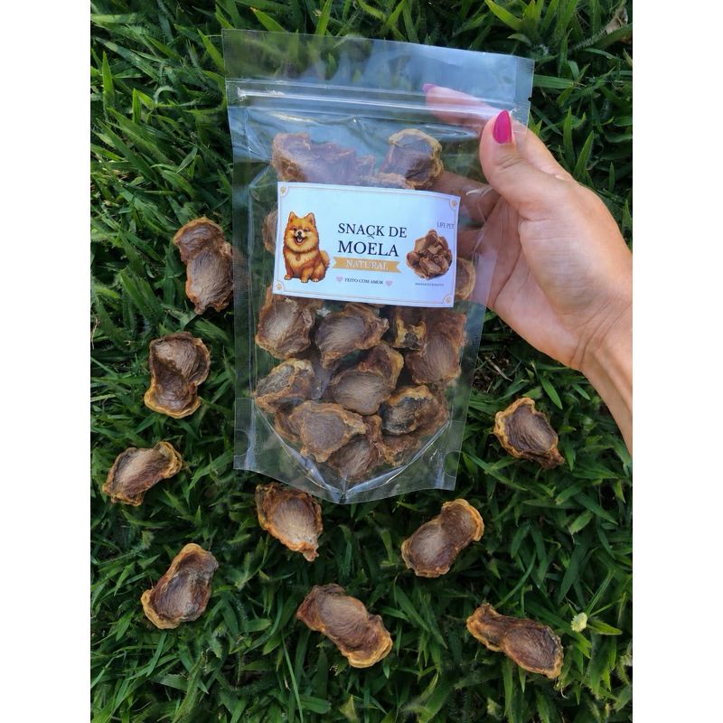 Petisco de moela de frango snack mastigáveis para cachorro