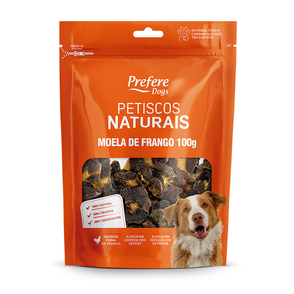 Prefere Petiscos Naturais Moela de Frango 100g