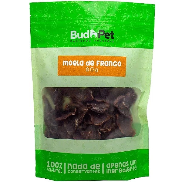 BudoPet Moela De Frango Petisco Natural Para Cães - 80g