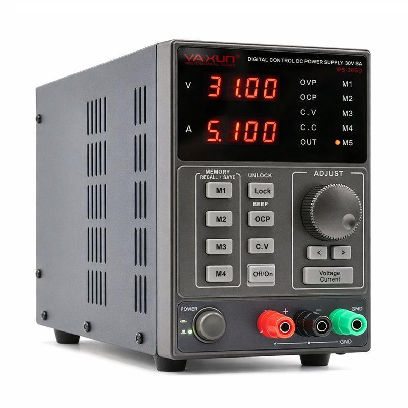 Fonte de Alimentação Regulável Digital Visor 4 Dígitos 30V 5A Chaveada Bivolt Yaxun YX-3005D