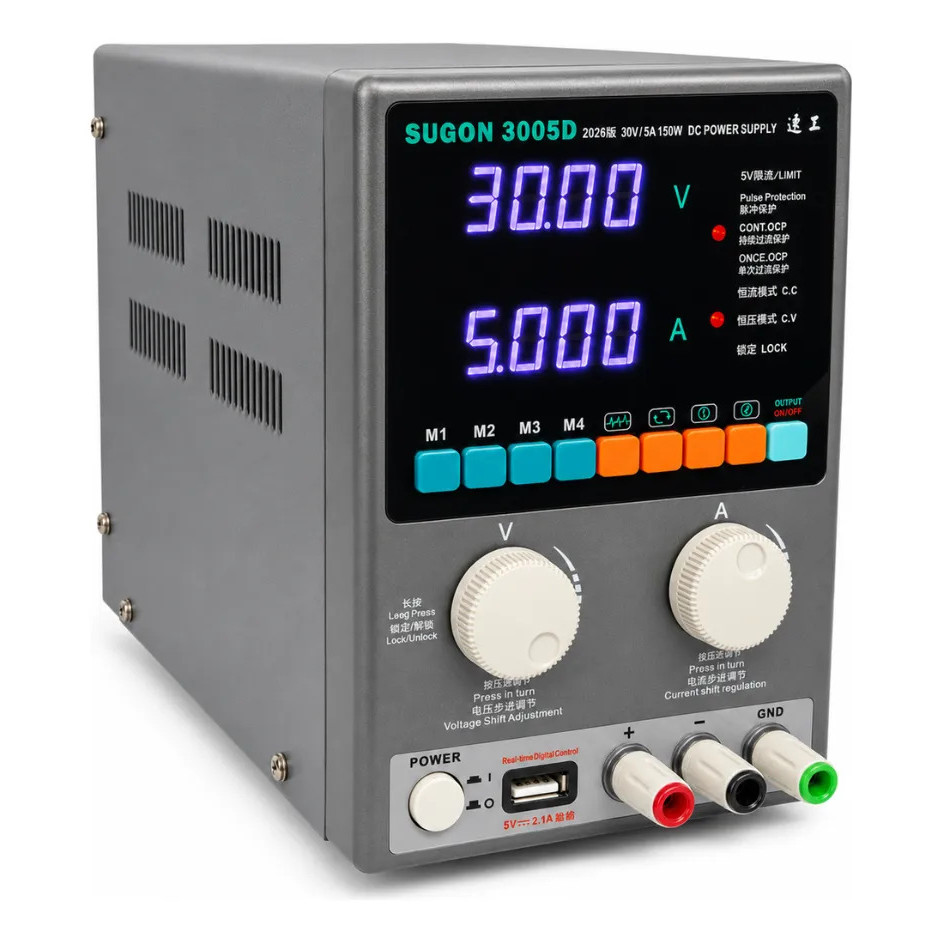 Fonte Bancada Alimentação Sugon 30v 5a 3005d Vs 2026 180w