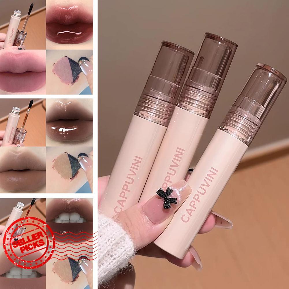 Cappuvini Fade Lip Lines Esmalte Hidratante Brilho Acabamento Brilhante Não Espelho Água Luz Lábio Longo C2B0