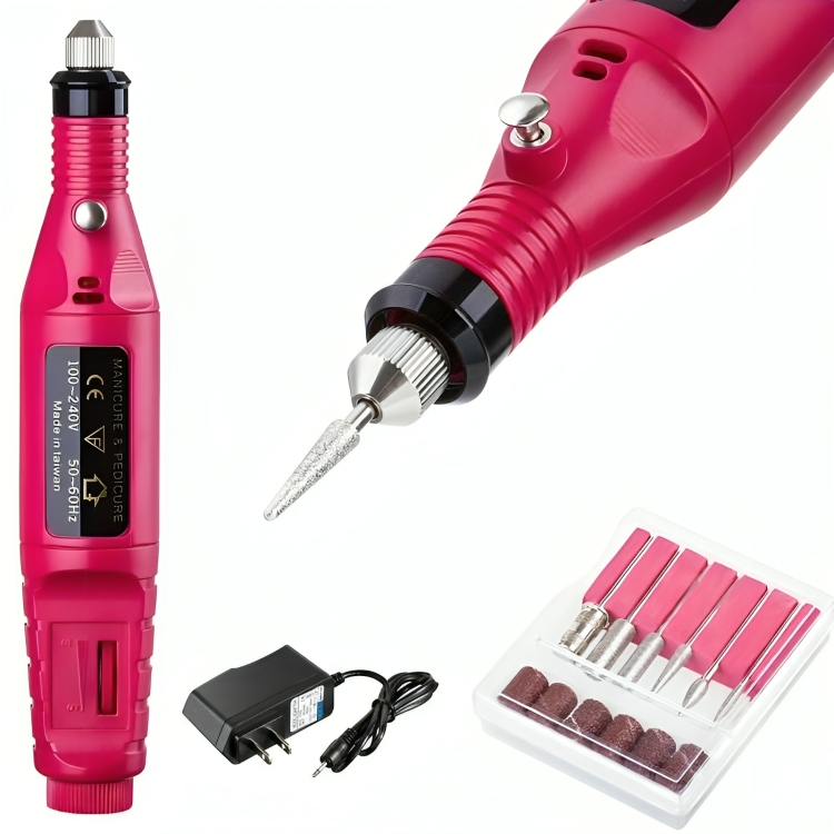 Lixadeira Elétrica Motor Unha Motorzinho Bivolt Portátil Gel
