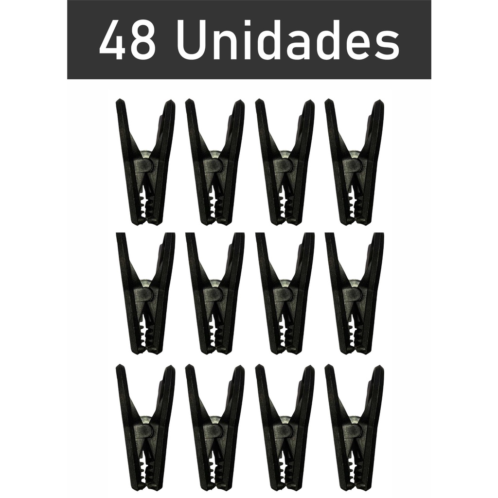 Prendedor de Roupas de Plástico kit 48 Unidades com Promoção - Super forte e resistente!