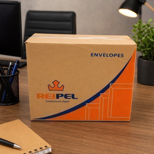 Caixa Envelopes 250 Unidades 240x340 Mm Parda Resistente Embalagem Envio