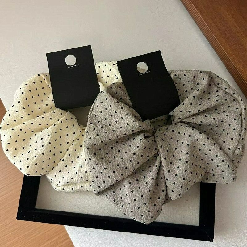 Scrunchie De Bolinhas Grandes Coreanas , Laços De Cabelo , Corda