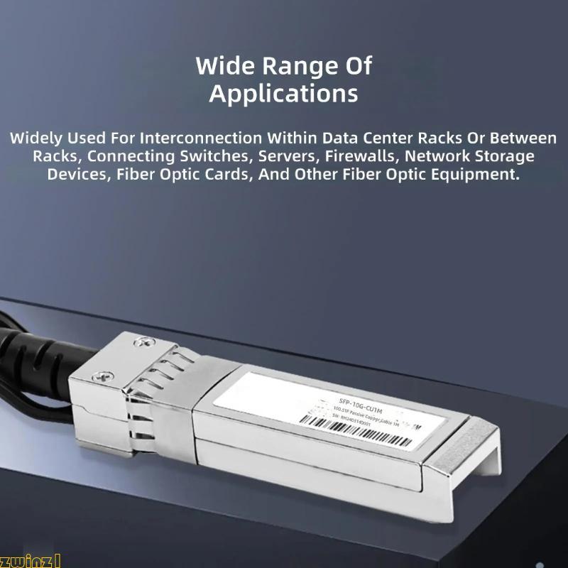 zwinz1 Twinax Cobre SFP + Fixação Direta Alcance 10 Gbps Para Equipamentos