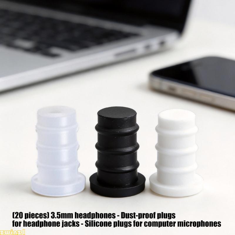 zwinz1 Plugues Silicone À Prova Poeira Para Áudio 3 5 Mm Protege Telefones, Computadores, Acessórios