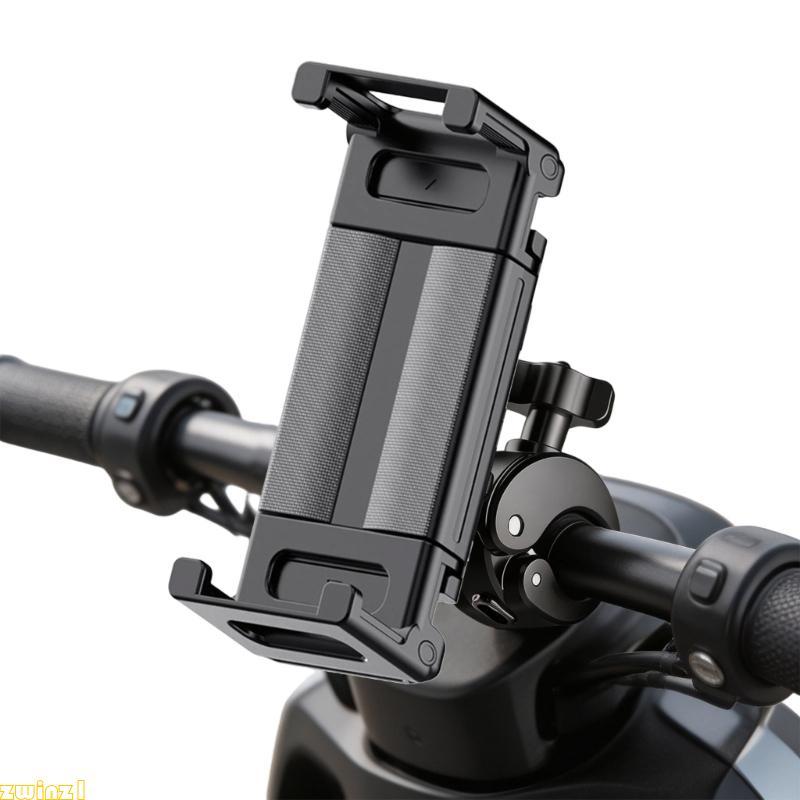 zwinz1 Suporte Montagem Telefone Para Motocicleta Guiador Braçadeira Antivibração