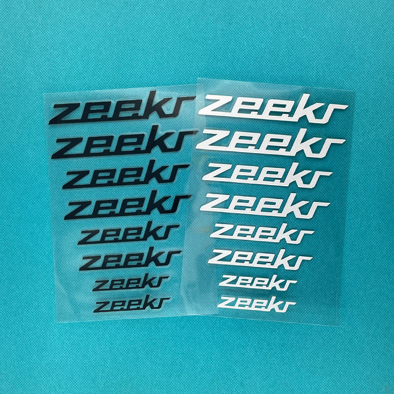 Adequado para Krypton 001 Pinças Adesivos Decorativos Resistentes a Altas Temperaturas ZEEKR Carta Etiqueta Adesivos de