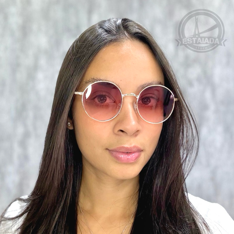 Óculos de Sol Circle Redondo Jessi Vintage Feminino Retrô Clássico Proteção UV400