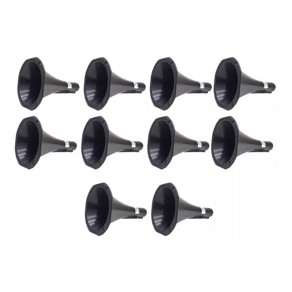 Kit 10 Cone Corneta Boca Bocal Longas Rosca Driver