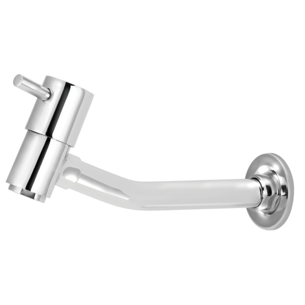Torneira Longa Cozinha Tanque jardim Reta Parede Metal Agua Quente Fria Gourmet Modelar Resistente