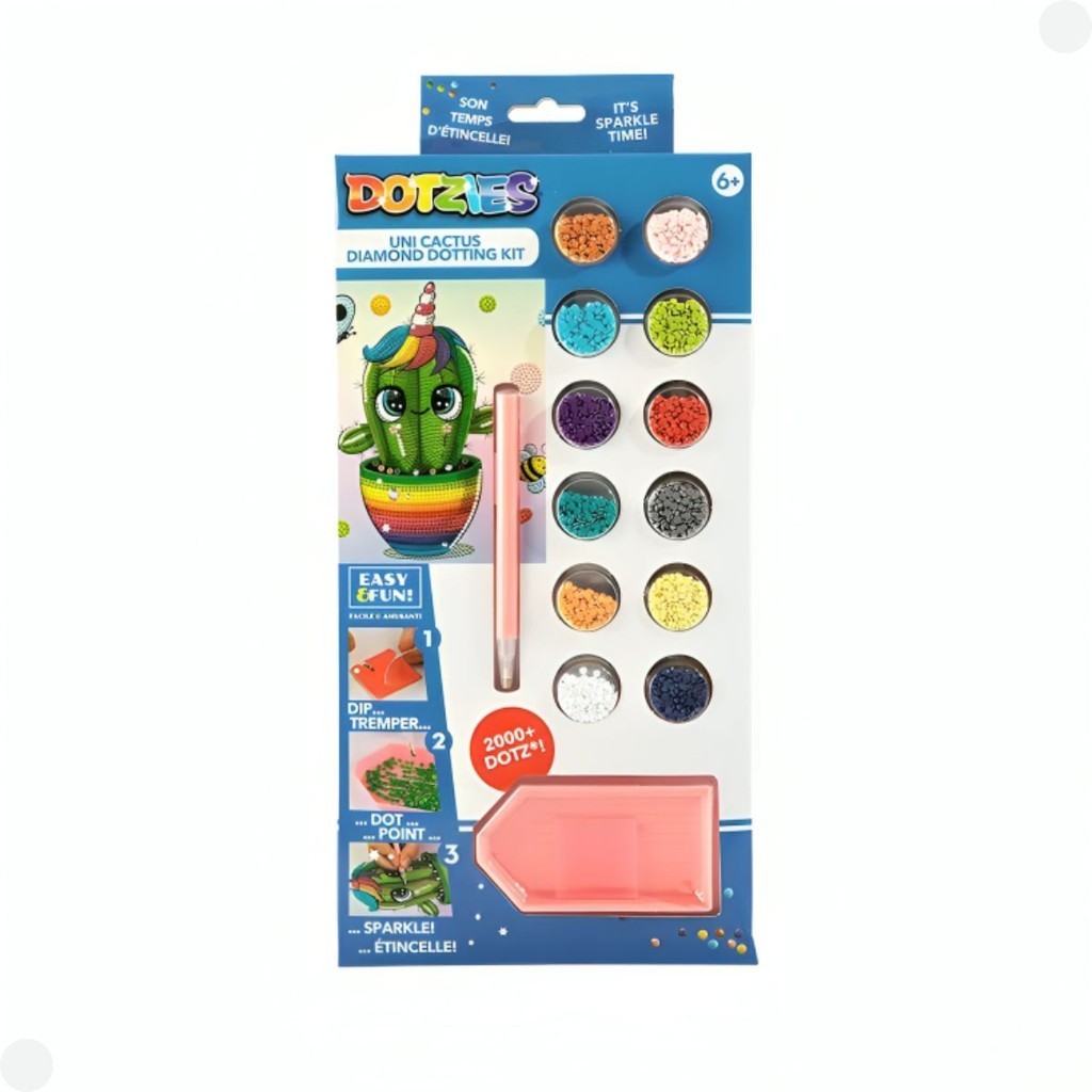 Dotzies Diamond Dotz Cactos com 2000 Dotz F0153-3 - FUN